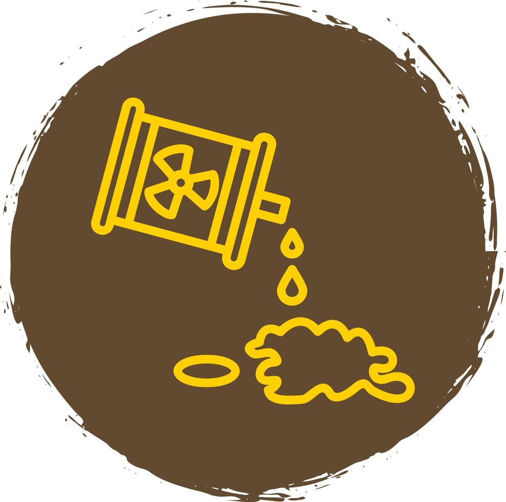 Chemical Spill Vector Icon Design