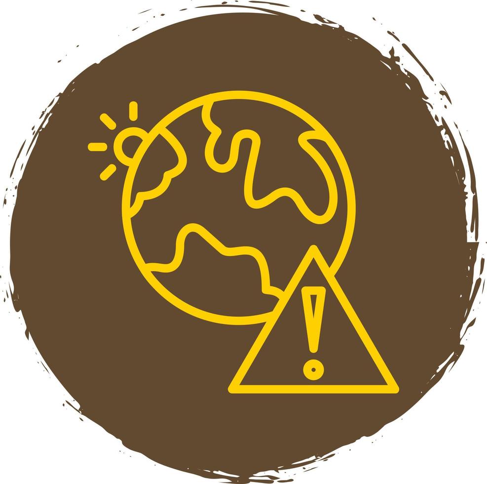 Earth Danger Vector Icon Design