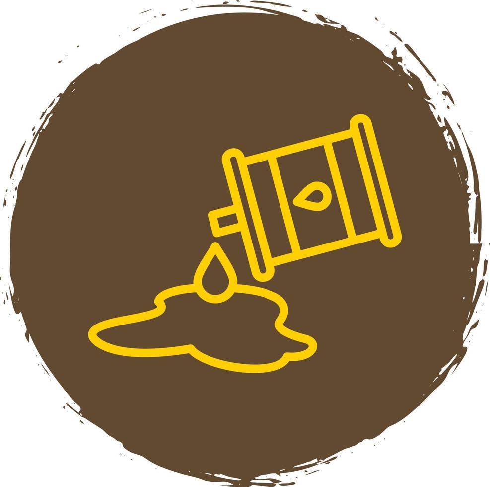 Oil Spill Vector Icon Design