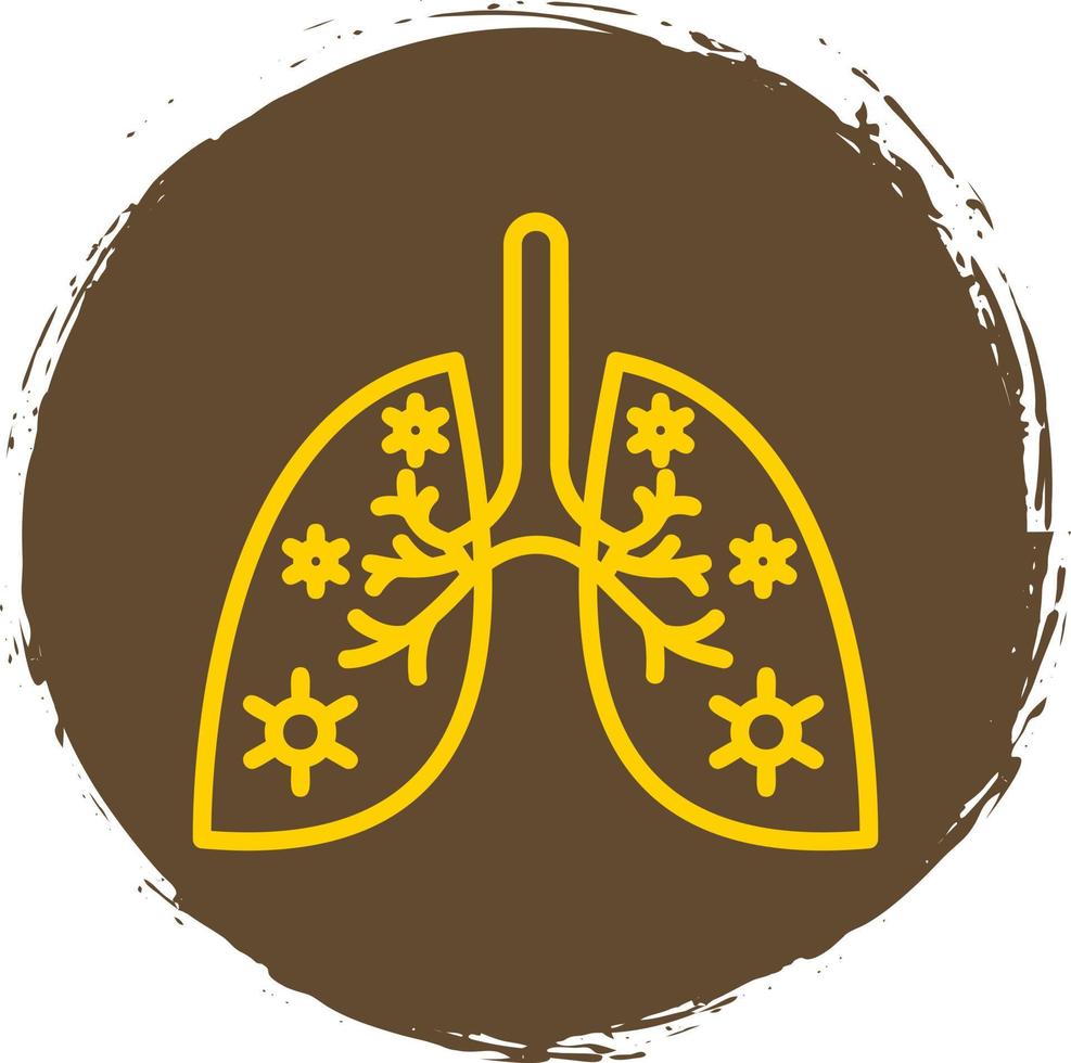 Lungs Infection Vector Icon Design