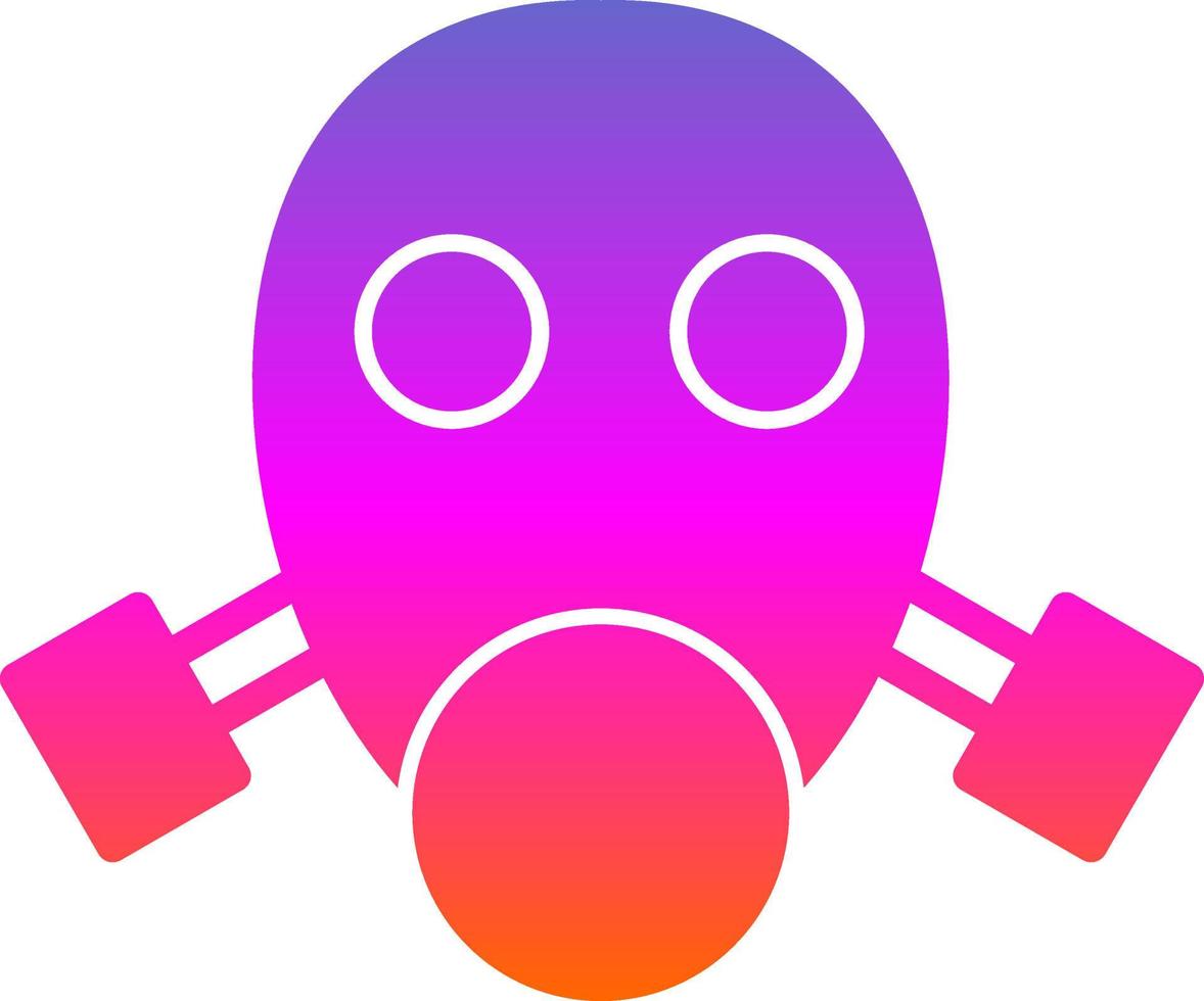 Gas Mask Vector Icon Design