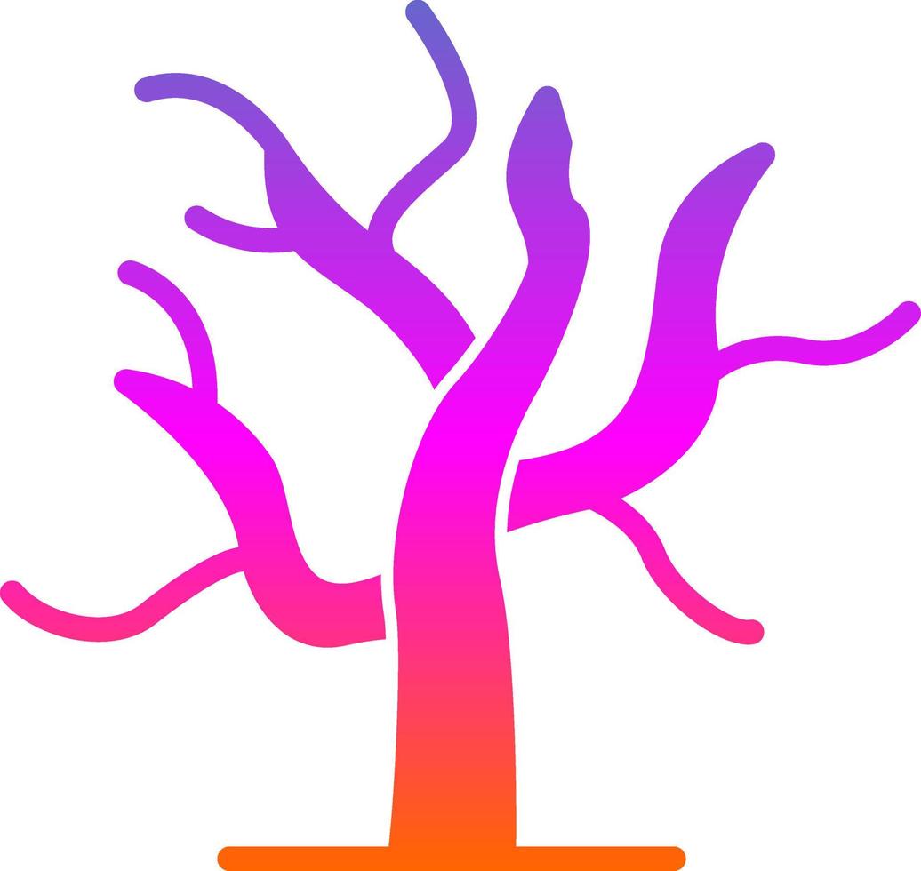 Dry Tree Vector Icon Design