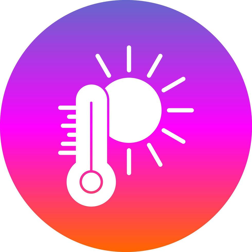 diseño de icono de vector de clima caliente