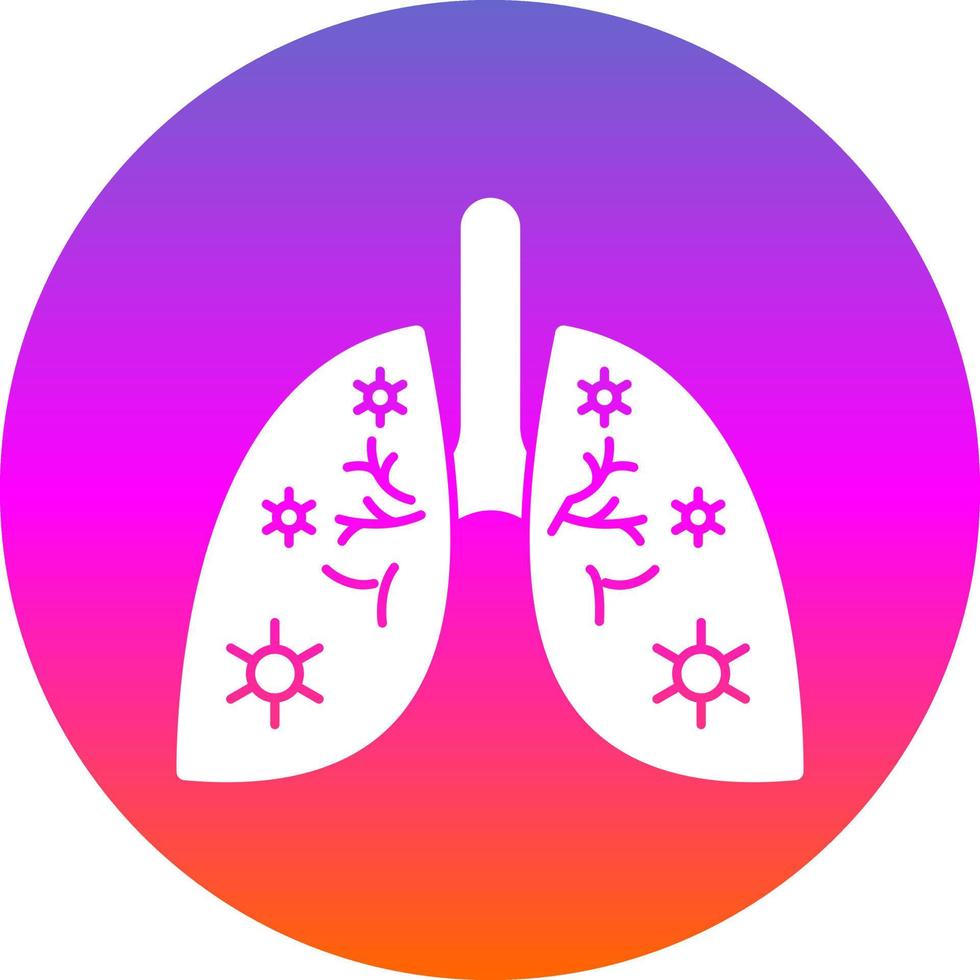Lungs Infection Vector Icon Design
