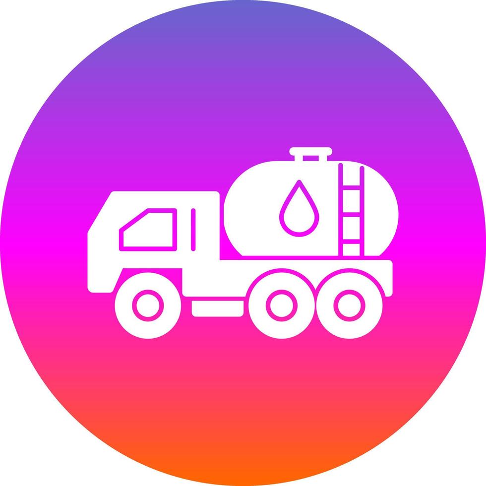 Oil Tanker Vector Icon Design