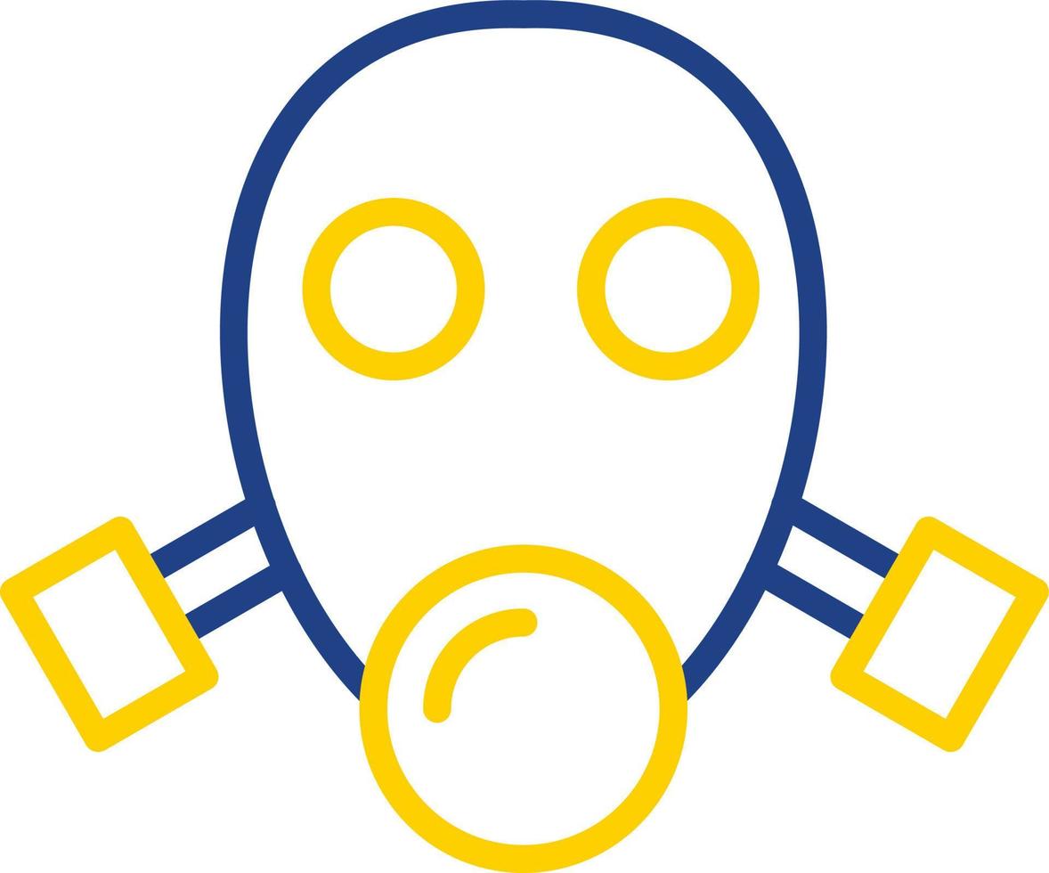 Gas Mask Vector Icon Design