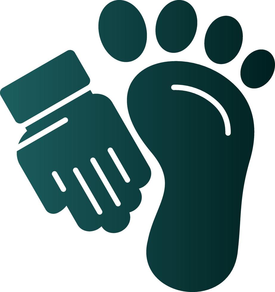 Foot Massage Vector Icon Design