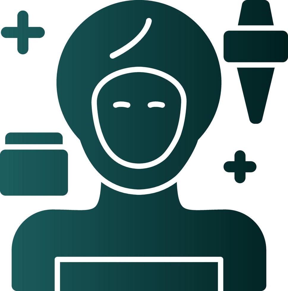 Facial Treatment Vector Icon Design