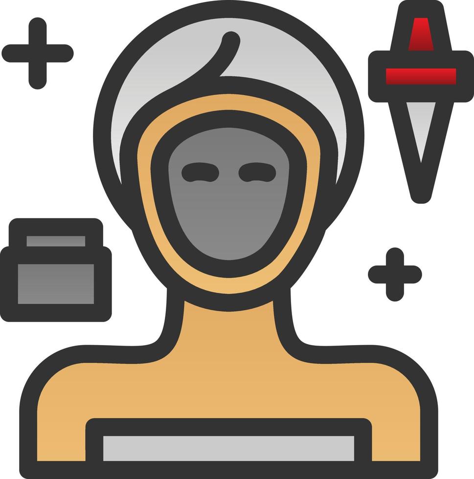 diseño de icono de vector de tratamiento facial