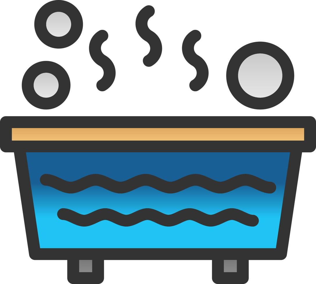 diseño de icono de vector de jacuzzi