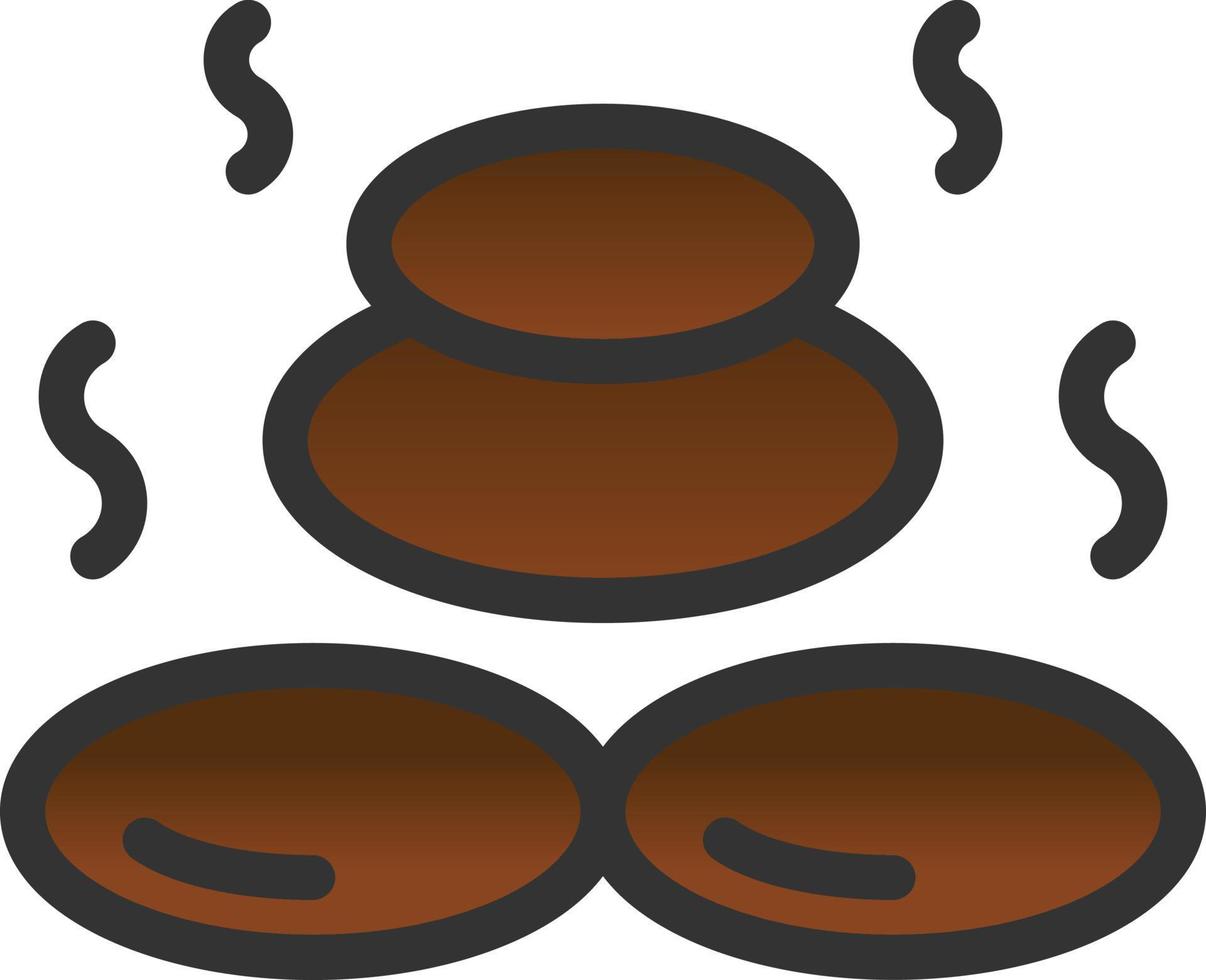 Hot Stone Vector Icon Design