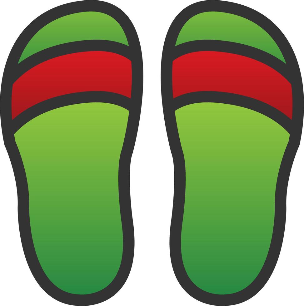 Slippers Vector Icon Design