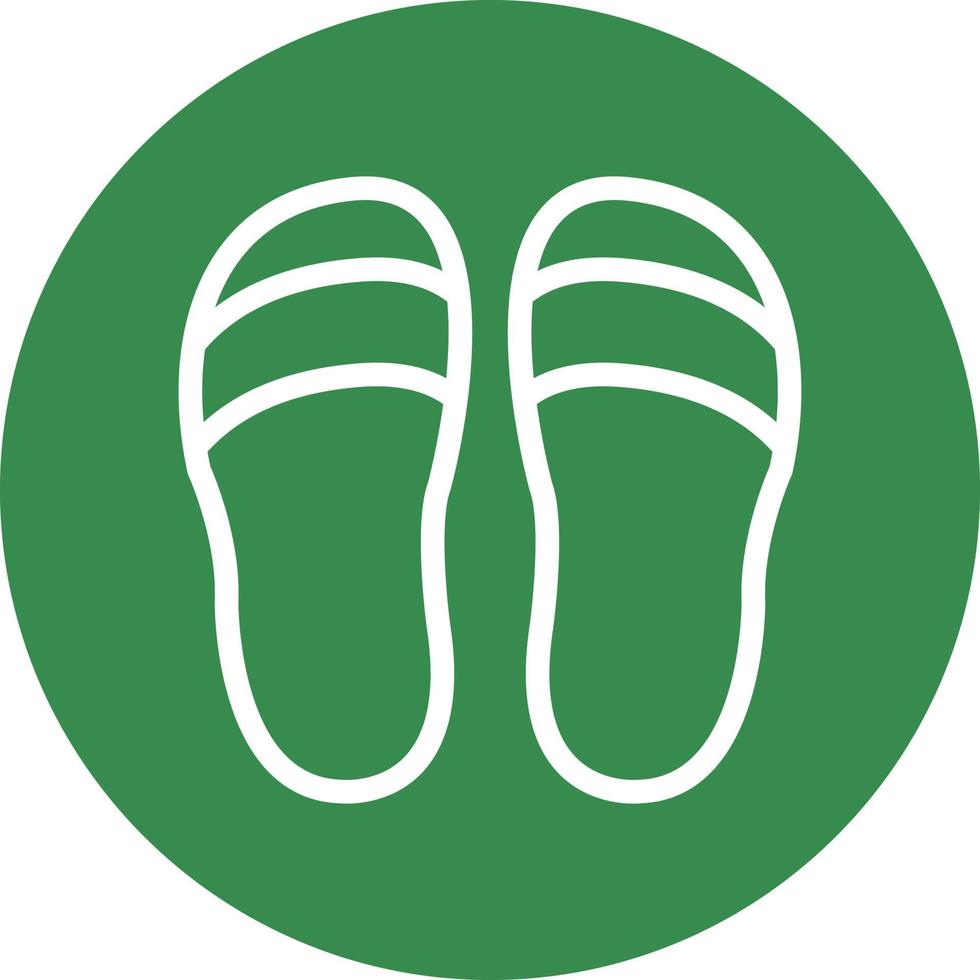 Slippers Vector Icon Design