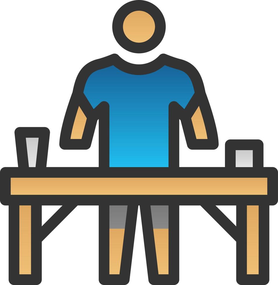 Massage Therapist Vector Icon Design