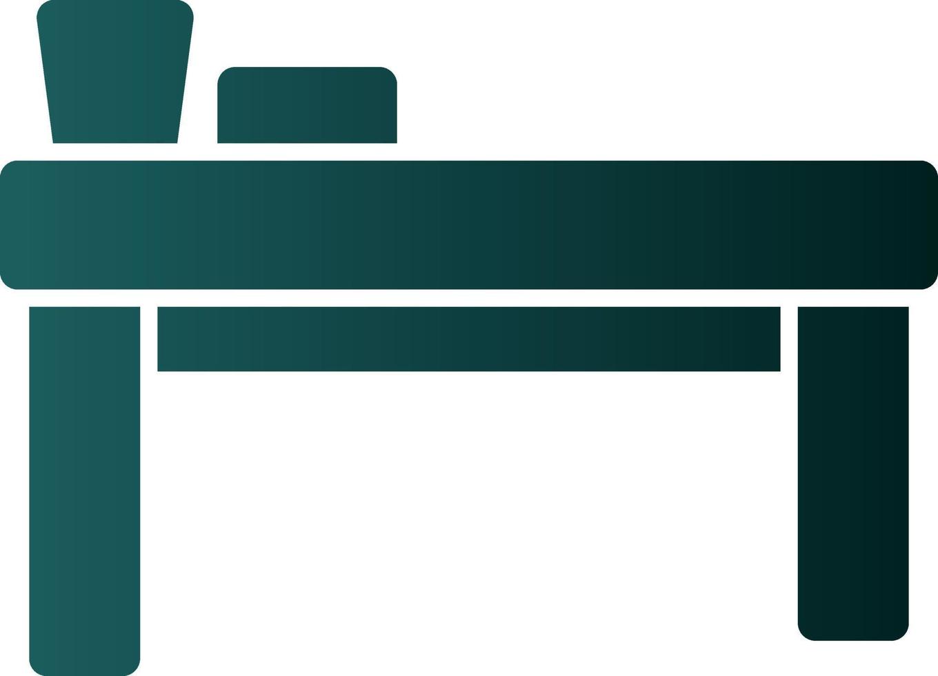 Spa Bed Vector Icon Design