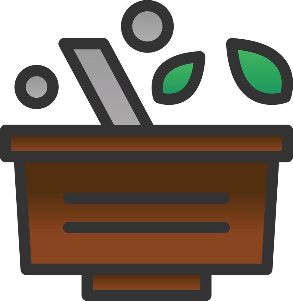 Mortar Vector Icon Design