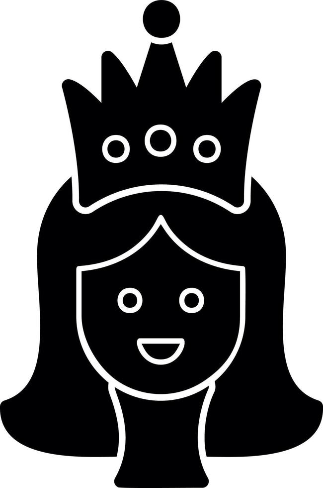 diseño de icono de vector de princesa