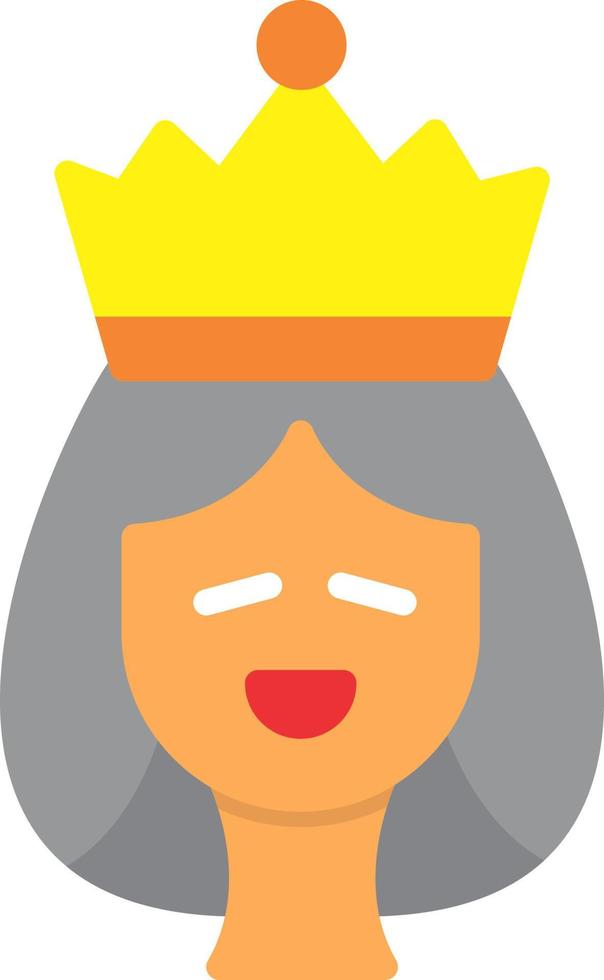 diseño de icono de vector de reina