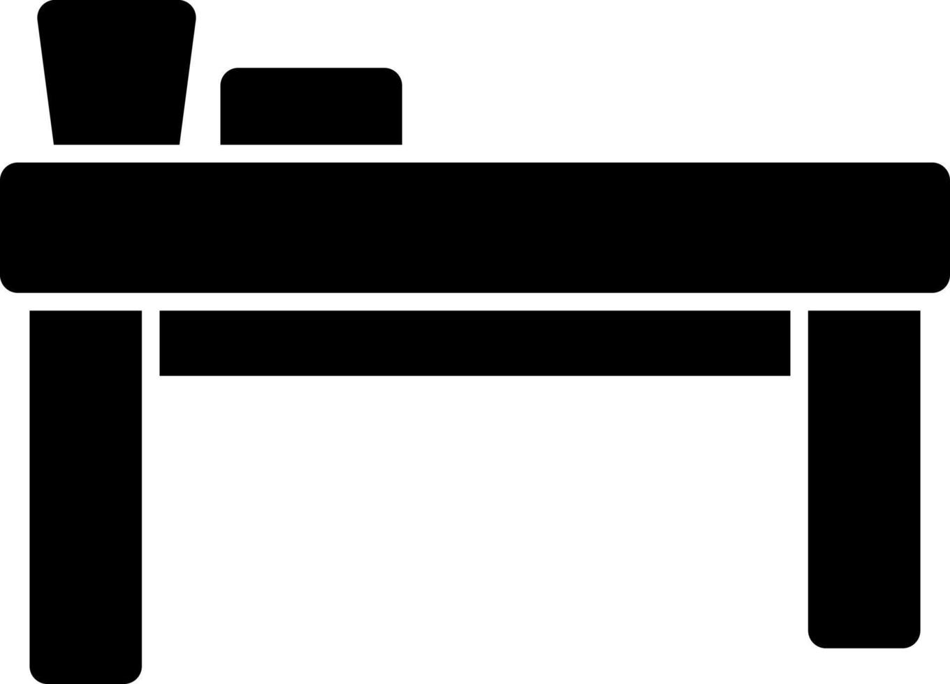Spa Bed Vector Icon Design