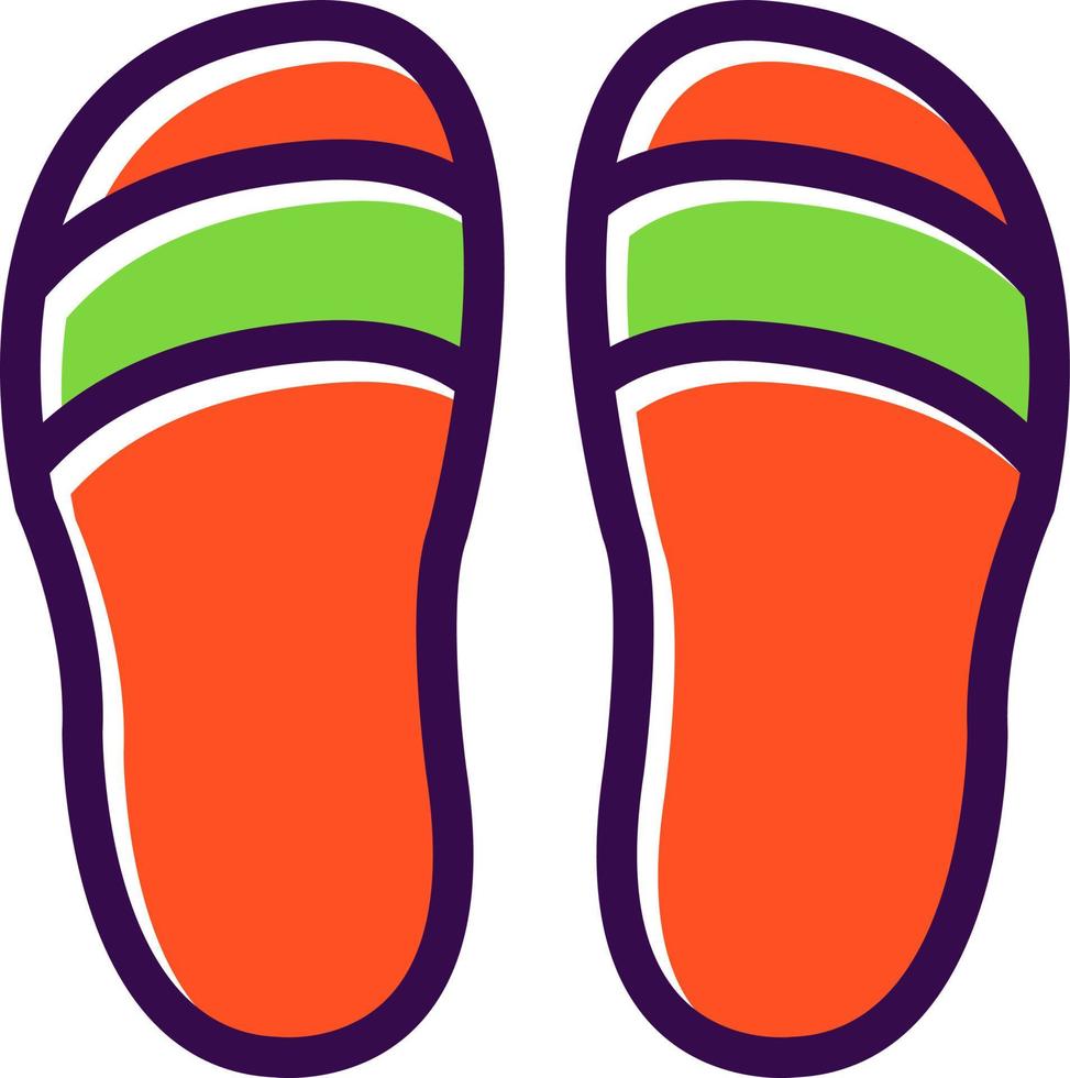 Slippers Vector Icon Design