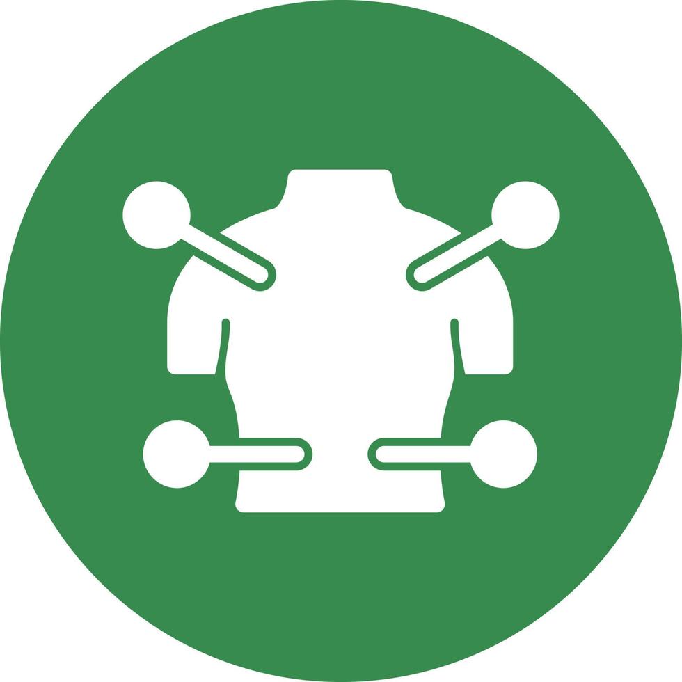 Body Acupuncture Vector Icon Design