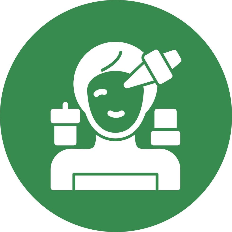 Spa Eye Treatment Vector Icon Design