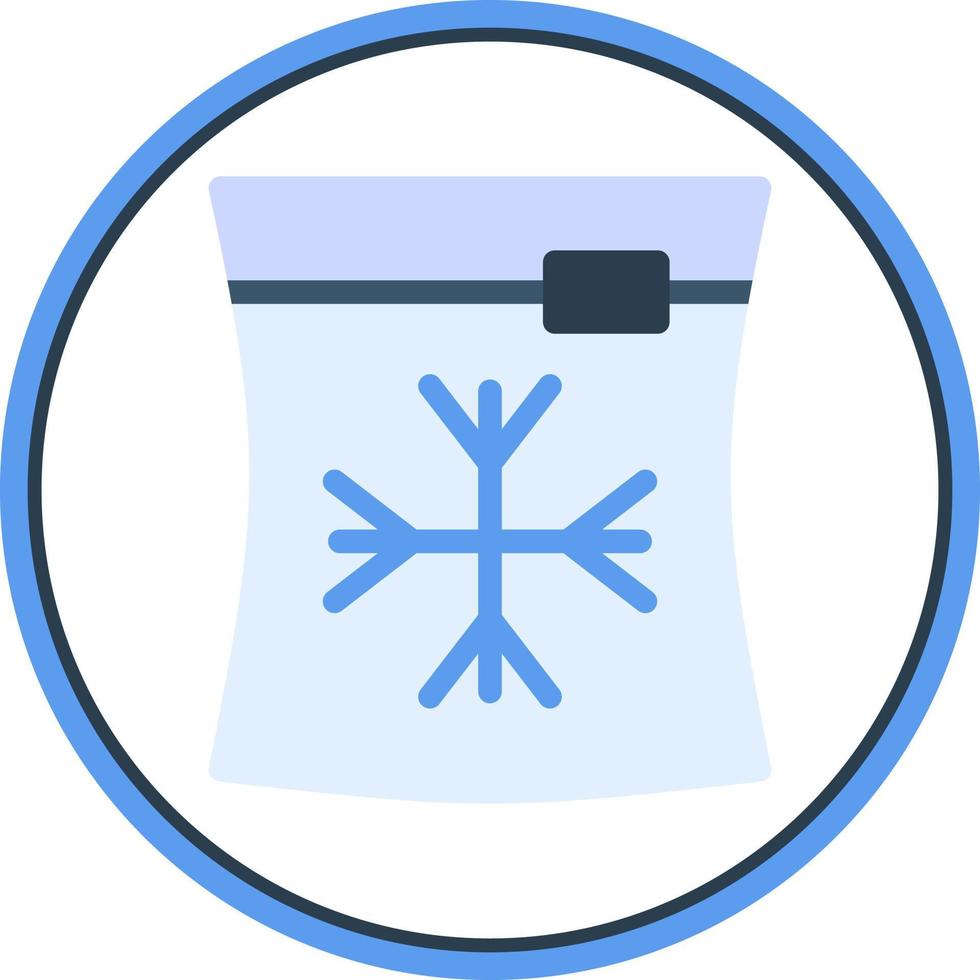 Ice Bag Vector Icon Design