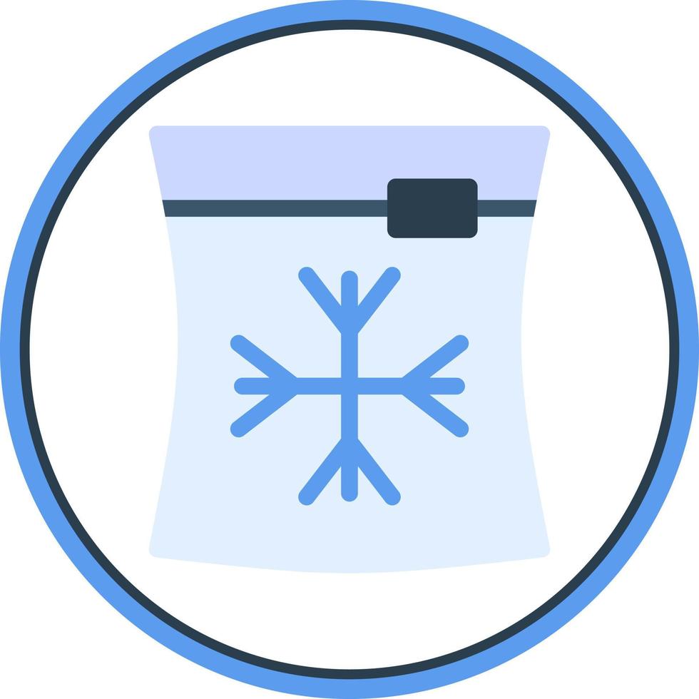 Ice Bag Vector Icon Design