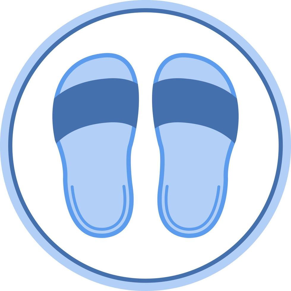 Slippers Vector Icon Design