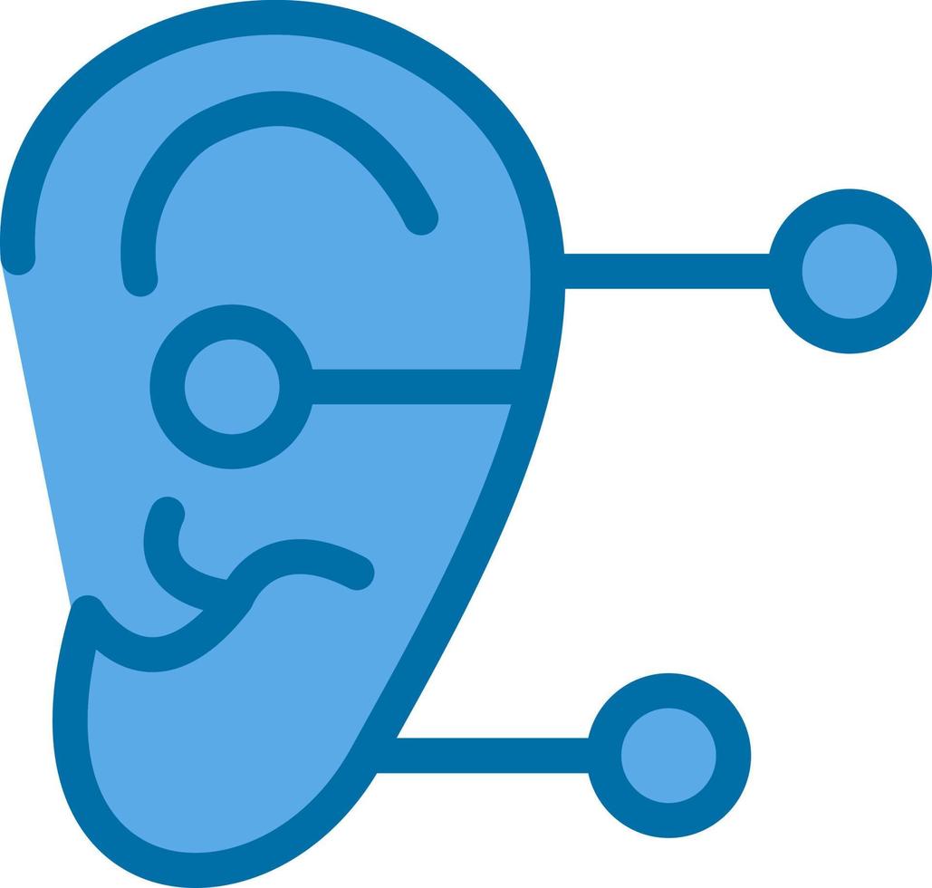 diseño de icono de vector de terapia de oído