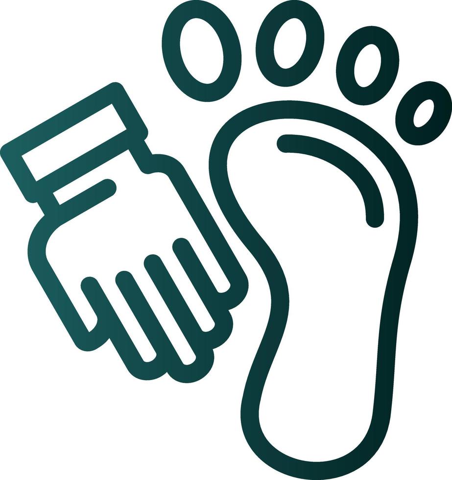 Foot Massage Vector Icon Design