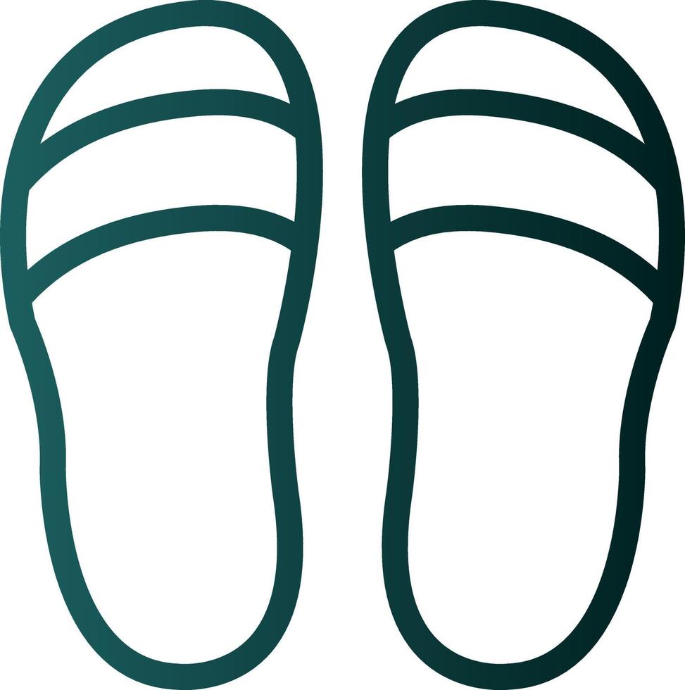 Slippers Vector Icon Design