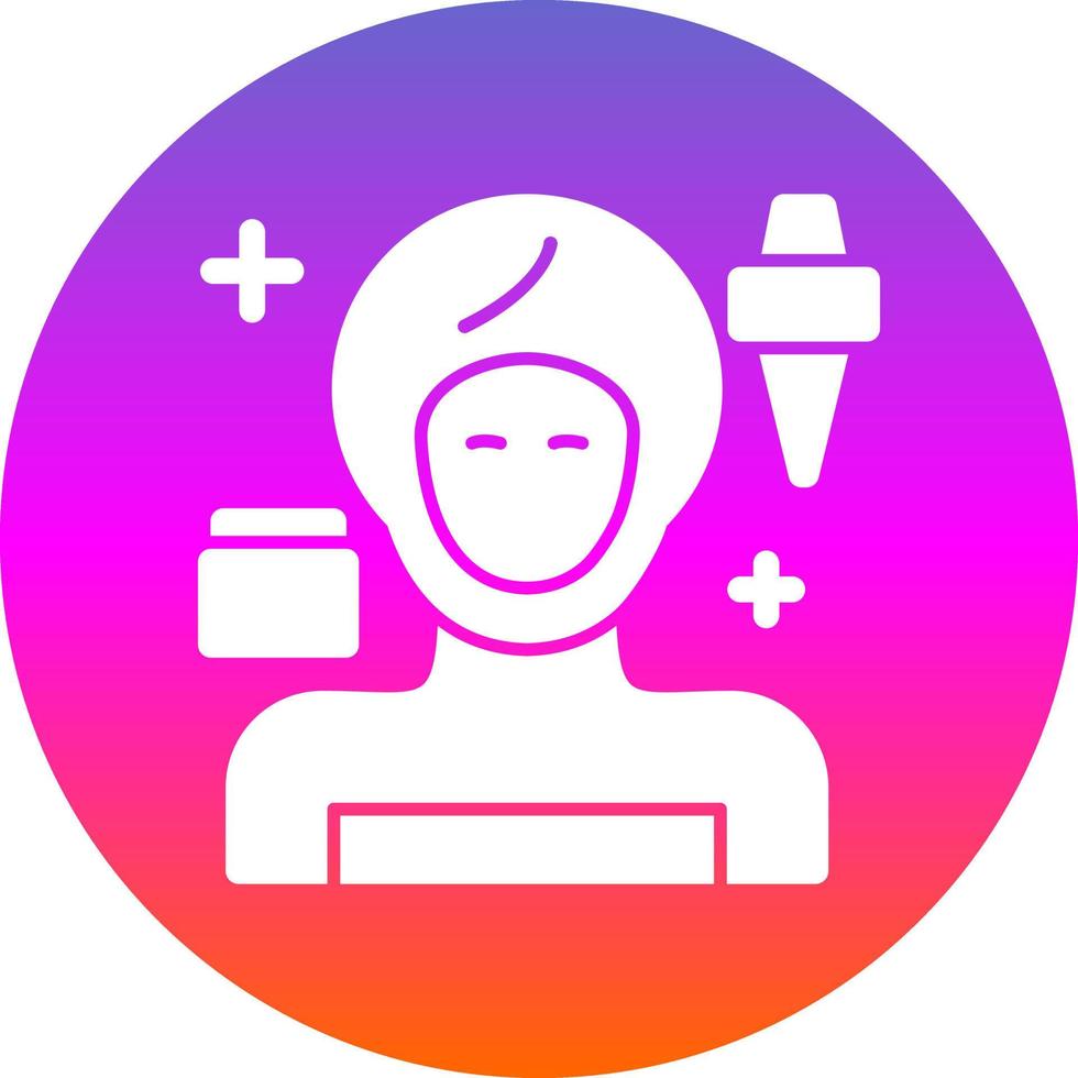 Facial Treatment Vector Icon Design