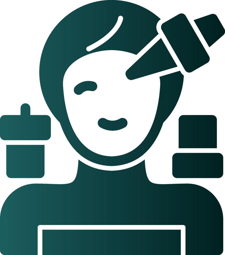 Spa Eye Treatment Vector Icon Design