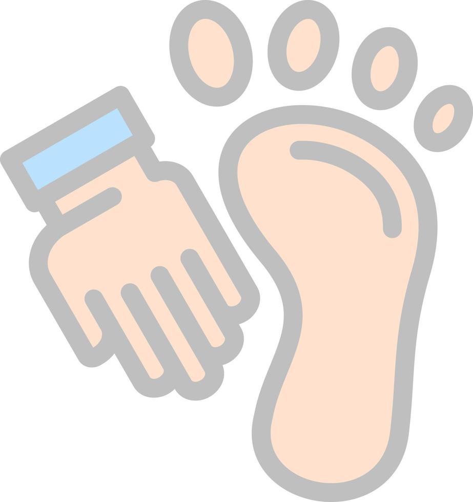 Foot Massage Vector Icon Design