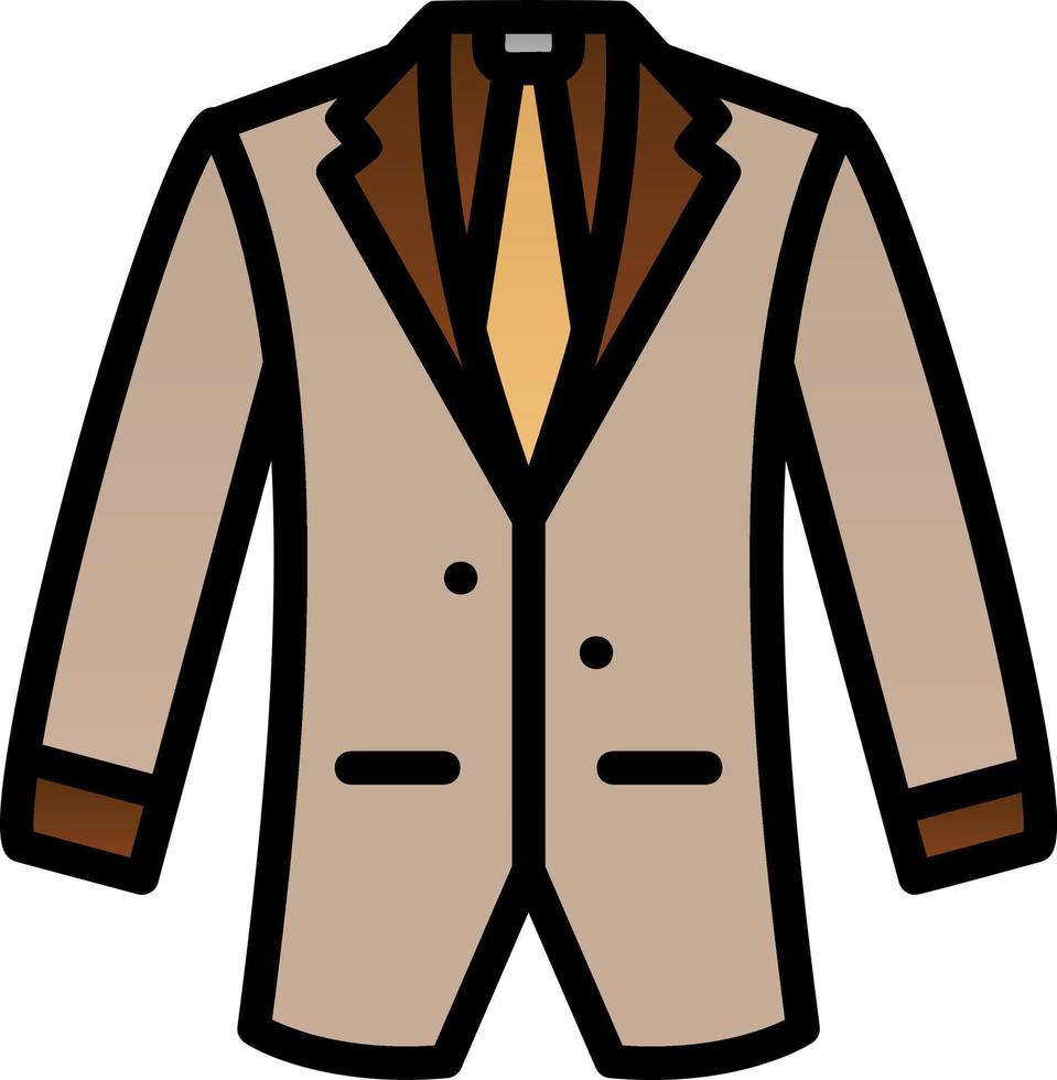 Business Coat Vector Icon Design