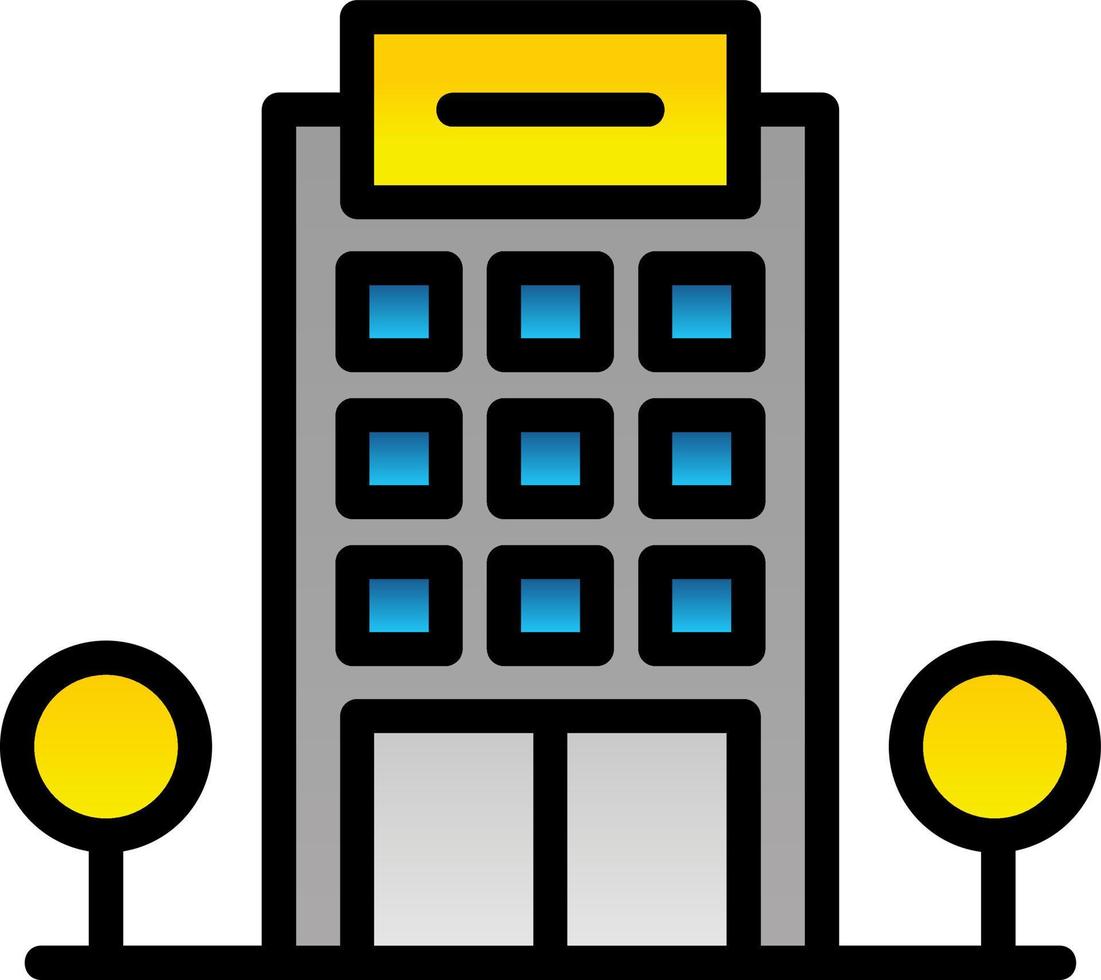 Office Building Vector Icon Design