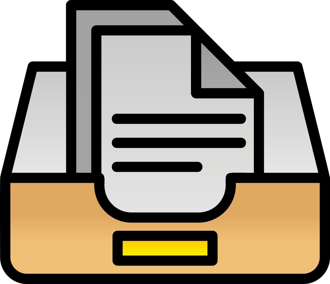 Documents Box Vector Icon Design