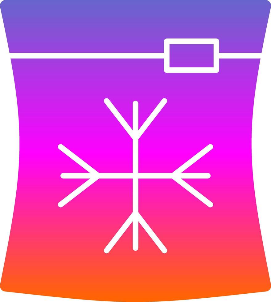 diseño de icono de vector de bolsa de hielo