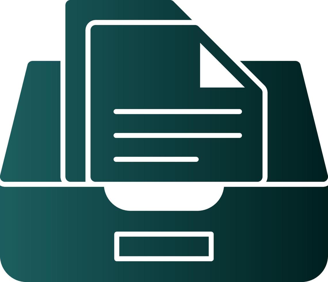 Documents Box Vector Icon Design