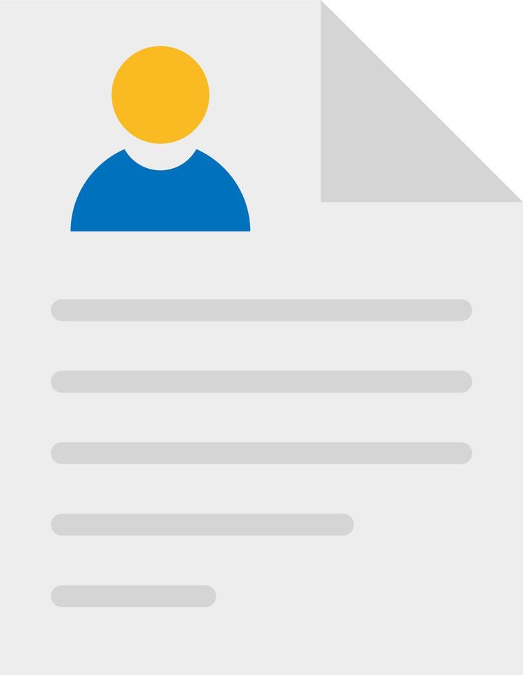 Curriculum Vitae Vector Icon Design