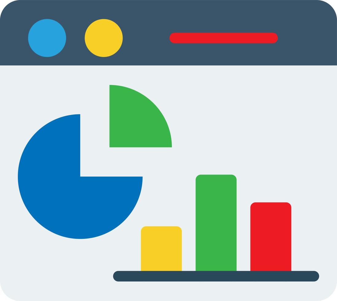 Webpage Statistics Vector Icon Design