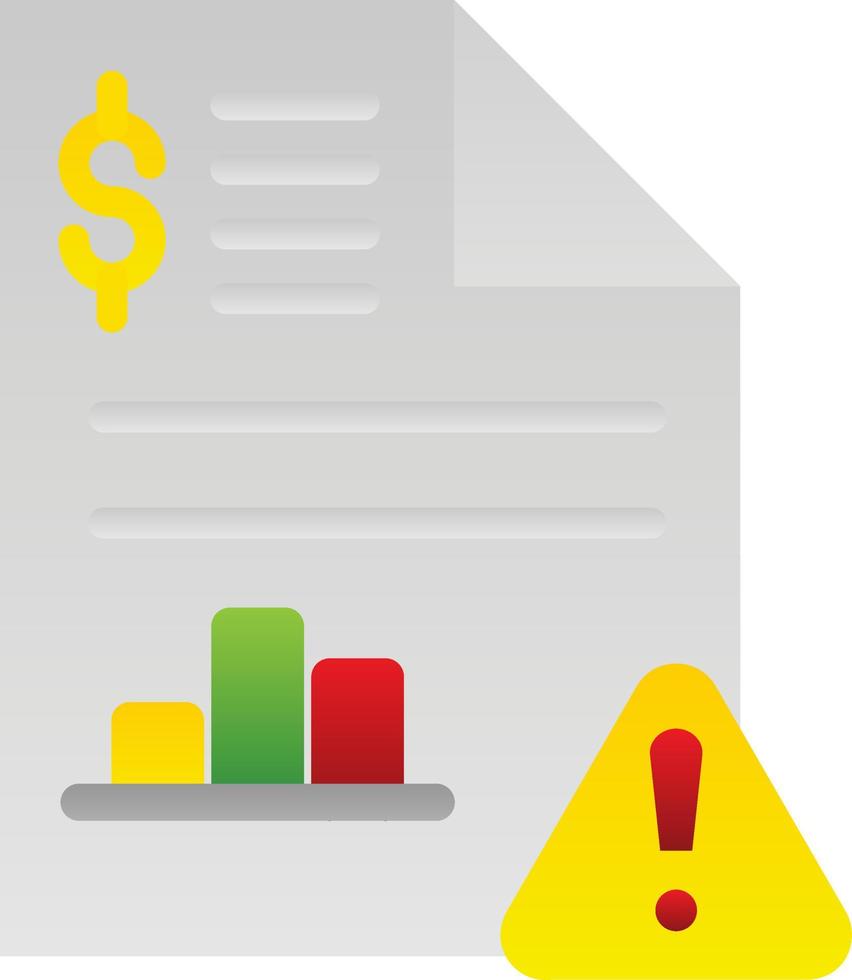 Stock Market Report Vector Icon Design