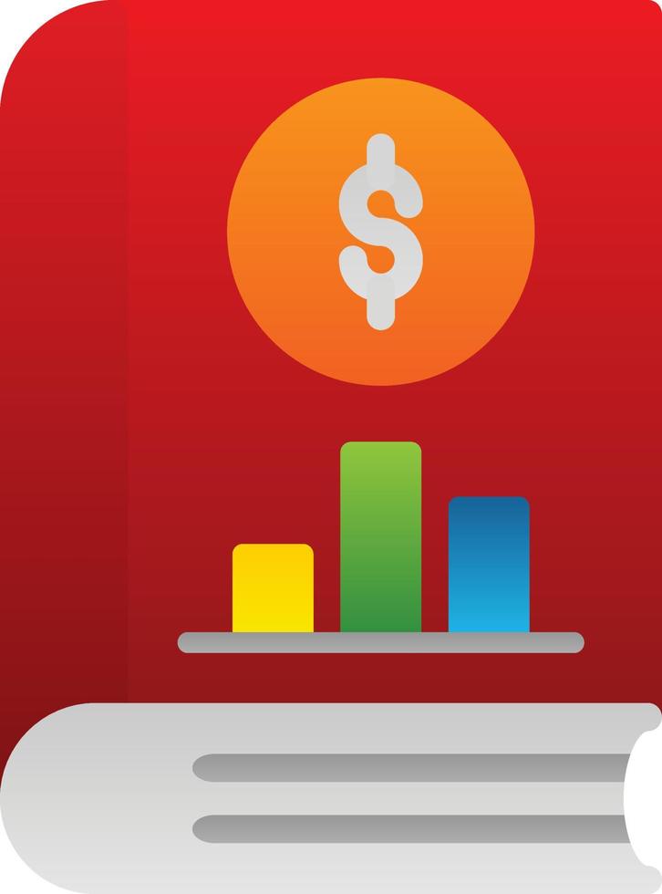 Accounting Book Vector Icon Design