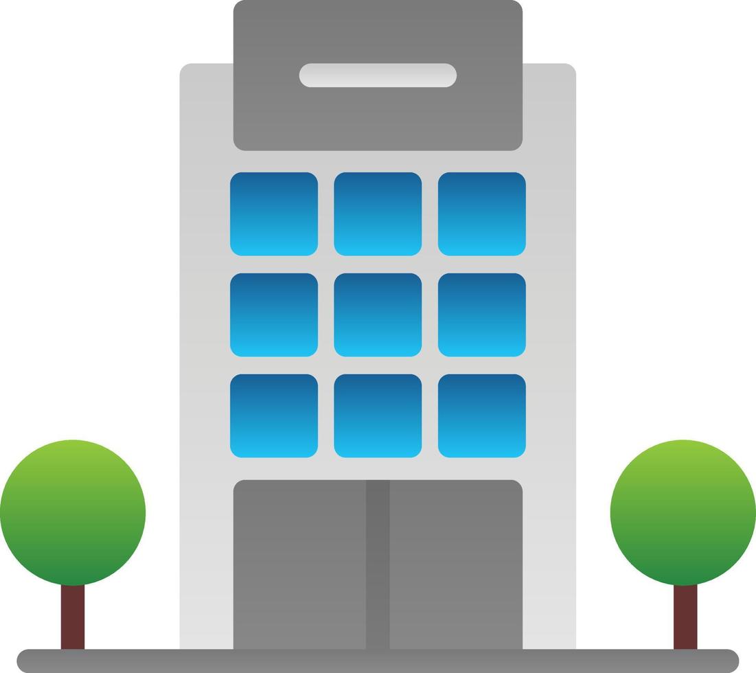 Office Building Vector Icon Design