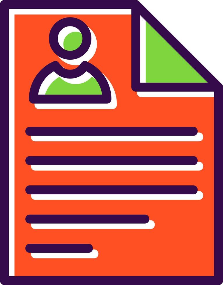 Curriculum Vitae Vector Icon Design