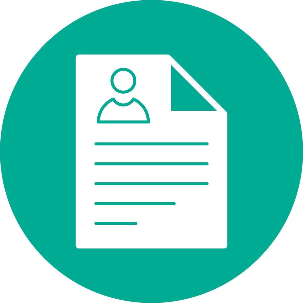 Curriculum Vitae Vector Icon Design