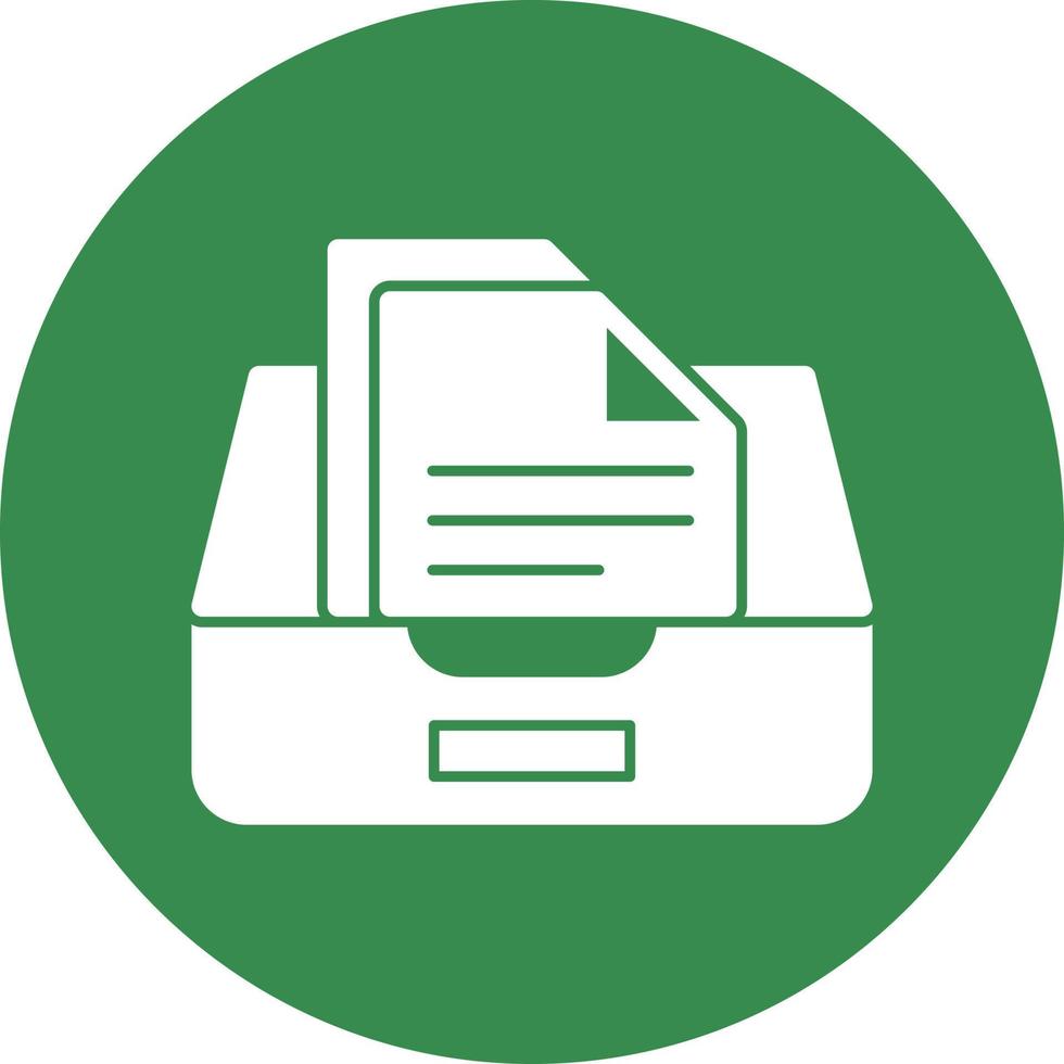 Documents Box Vector Icon Design