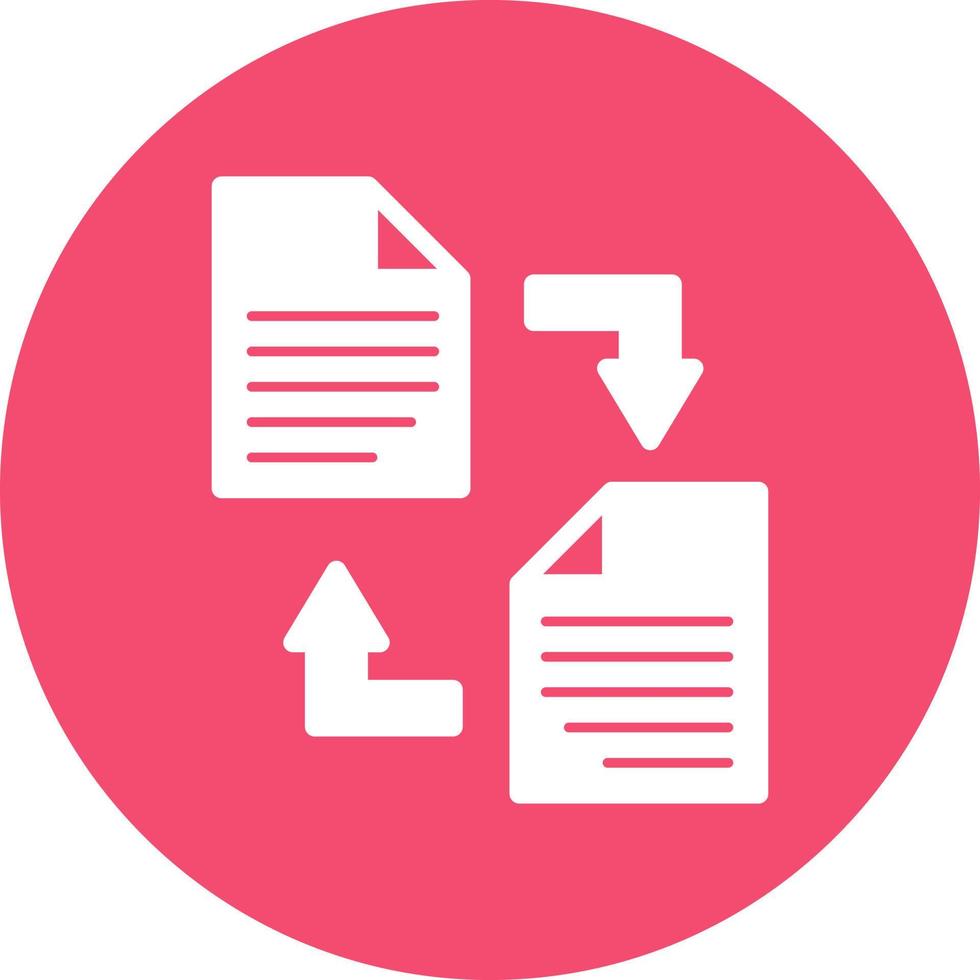Documents Exchange Vector Icon Design