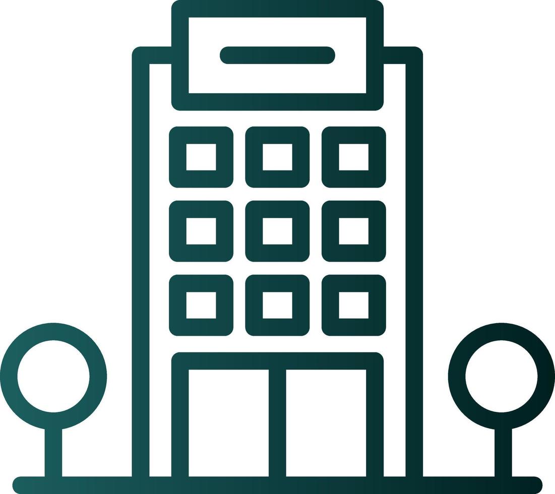 Office Building Vector Icon Design